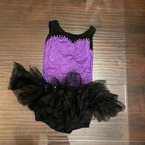 Costume Gallery Purple and black with mini tutu